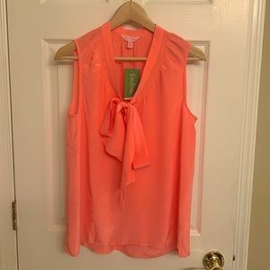 Lilly Pulitzer 100%Silk Blouse Sleeveless M